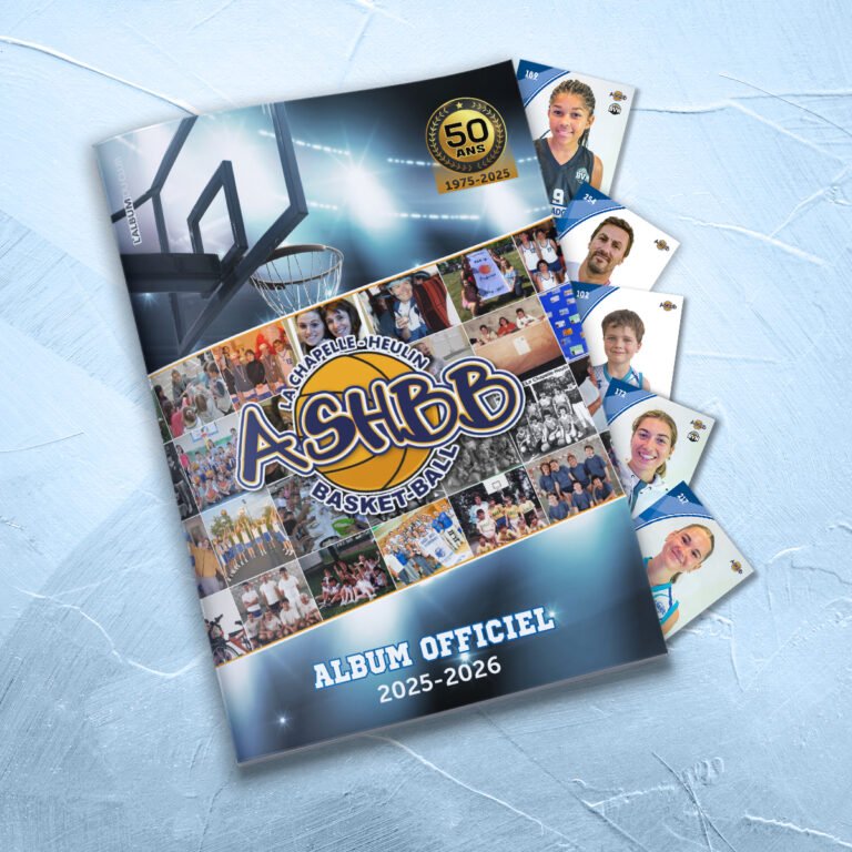 album de vignettes de l'AS HEULINOISE BASKETBALL