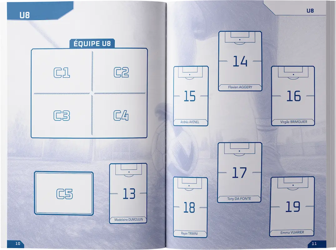 Intérieur album de vignettes