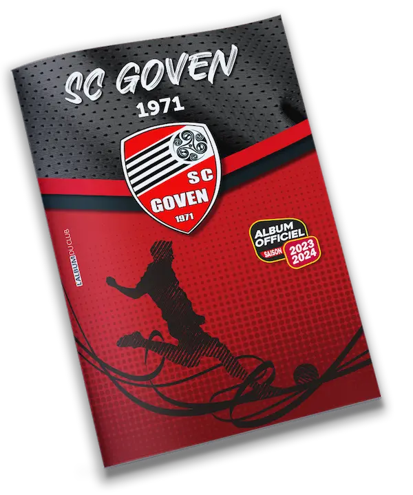 Album de vignettes du SC Goven réalisé avec le soutien d’Intermarché Goven, projet fédérateur pour le club.