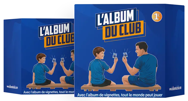 Boite de pochettes de vignettes l'album du club