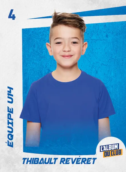Cromo personalizado de un jugador