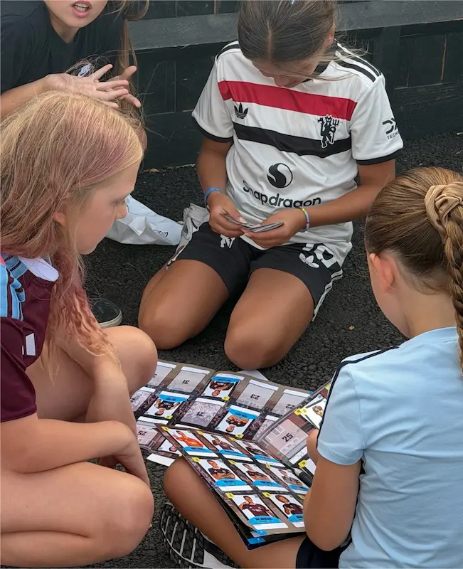 Supporter post about the Farnham Town FC sticker album