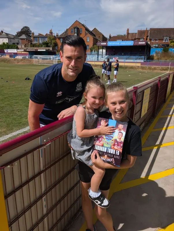 Supporter post about the Farnham Town FC sticker album